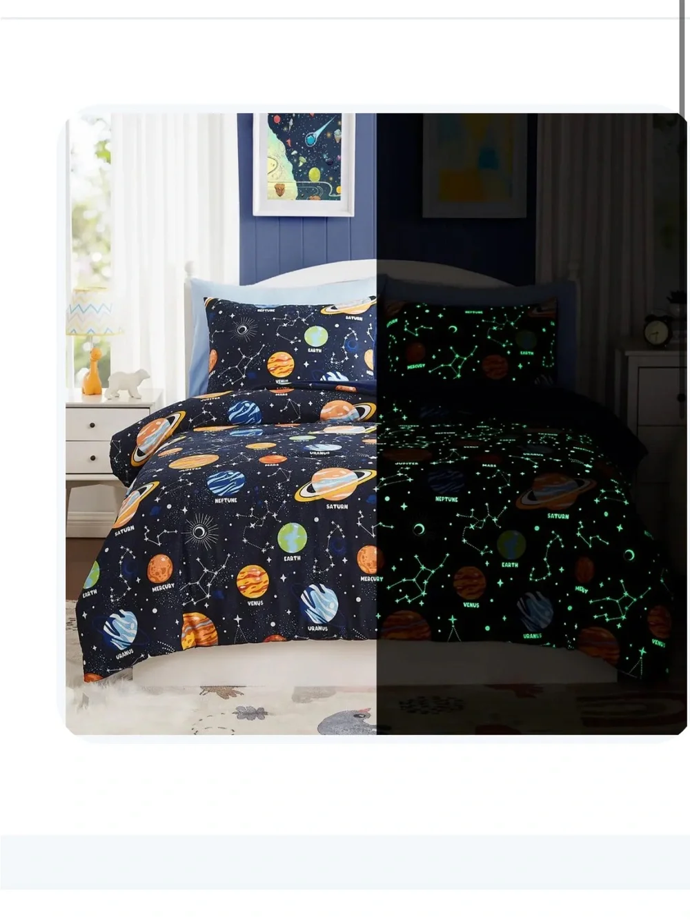 Twin size boys, comforter and sheets